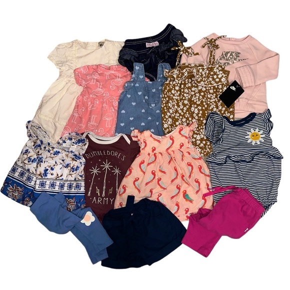 Janie and Jack One Pieces 3 Pc Bundle Assorted Baby Girl Clothes